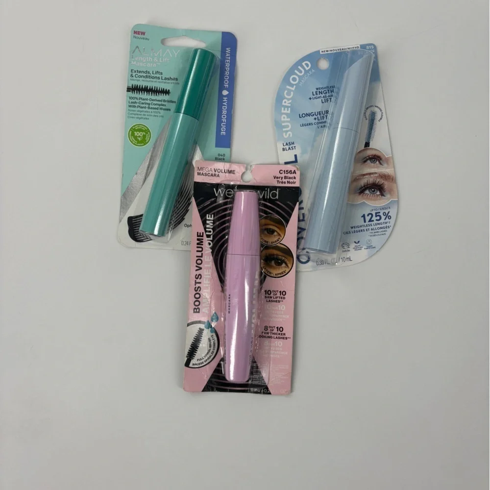 Lot of 3 -Almay, Wet n Wild, Covergirl Mascara Set